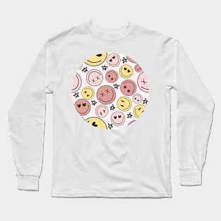 Smiley Face Long Sleeve T-Shirt